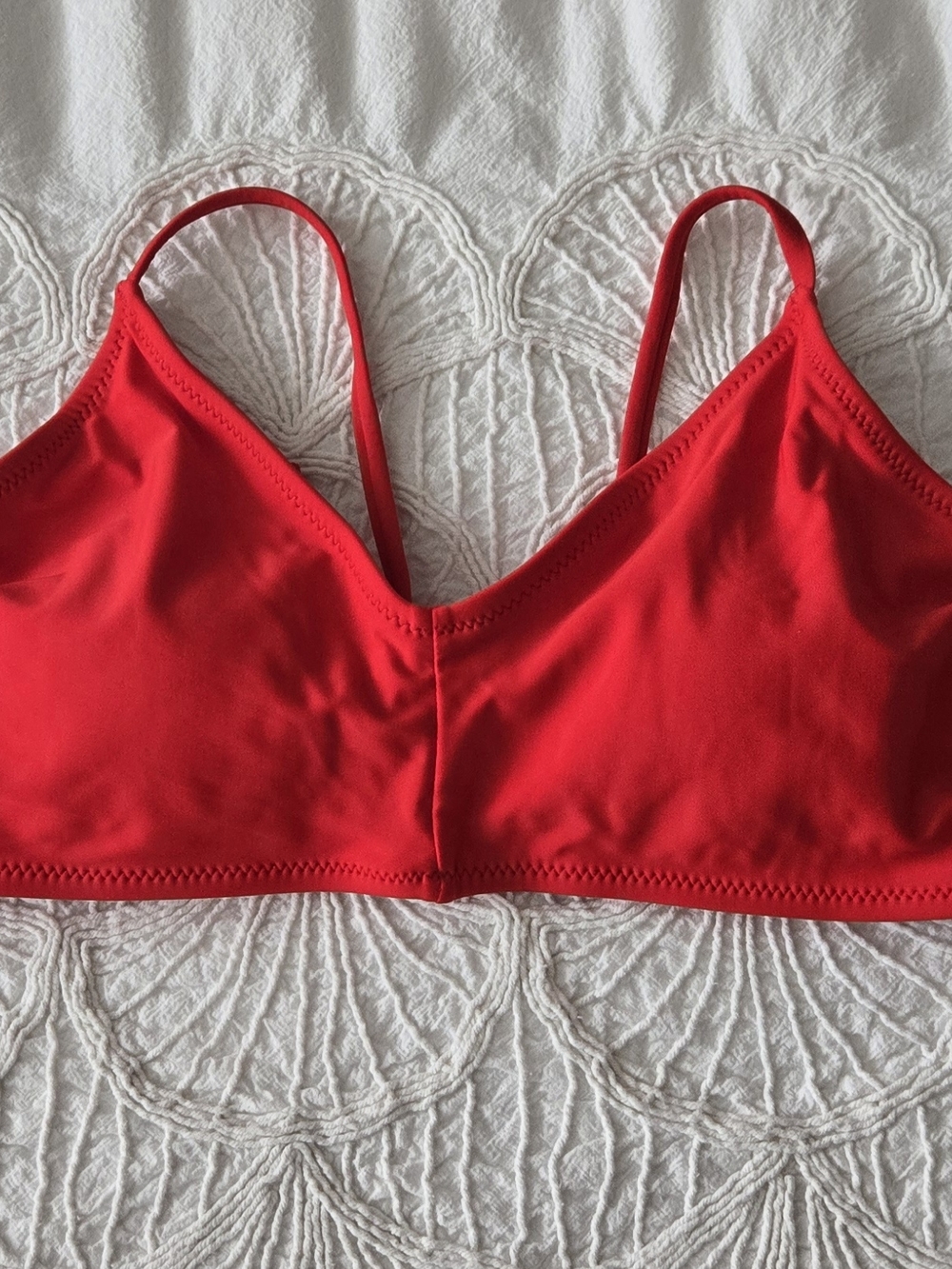 Red Bikini Swim Top- Size MED